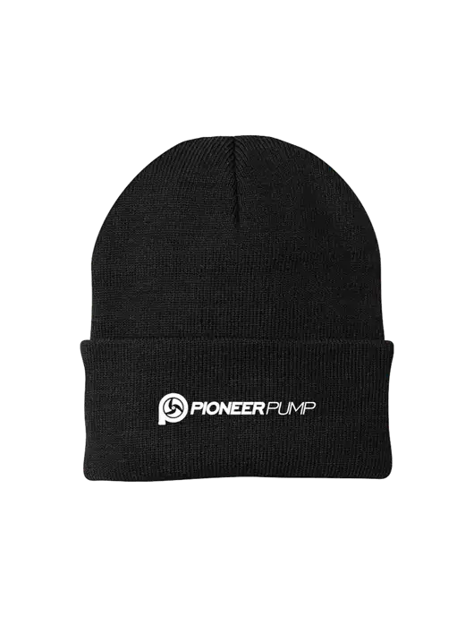 Black Knit Cap w/Pioneer Pump Logo