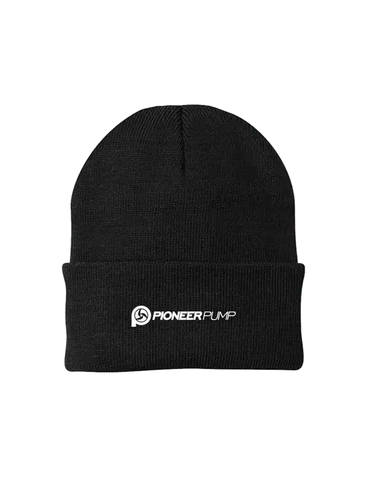 Black Knit Cap w/Pioneer Pump Logo