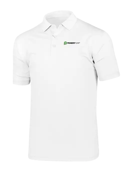 Callaway Vibrant Bright White Ventilated Polo w/Pioneer Pump Logo