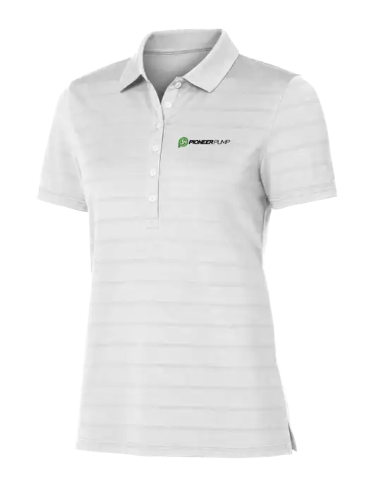 Callaway Womens Bright White Ventilated Polo w/Pioneer Pump Logo
