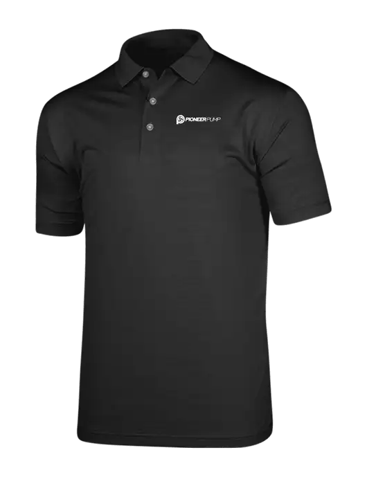 Callaway Vibrant Black Ventilated Polo w/Pioneer Pump Logo