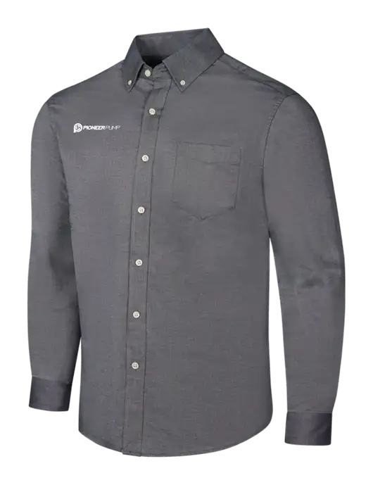 Dark Grey SuperPro Oxford Shirt w/Pioneer Pump Logo