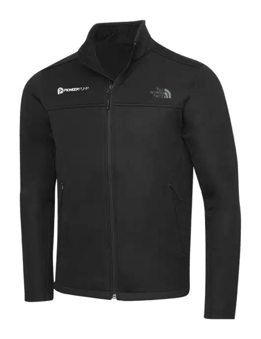 North Face Black Ridgewall Soft Shell Jacket w/Pioneer Pump Logo