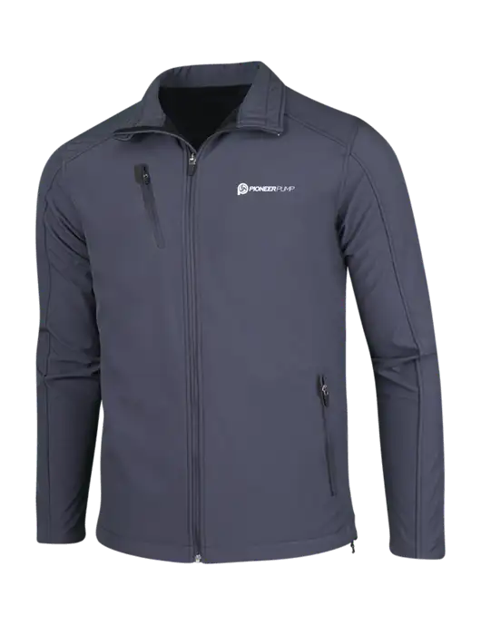 Dark Grey Welded Softshell Jacket w/Pioneer Pump Logo