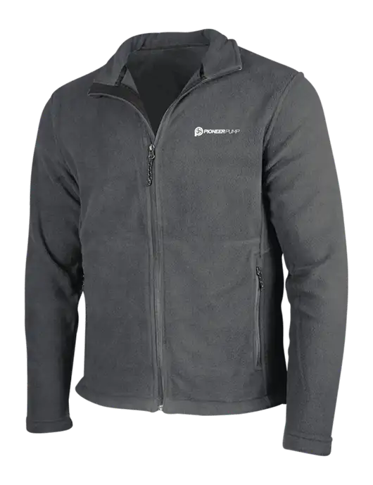 Dark Grey Fleece Jacket w/Pioneer Pump Logo