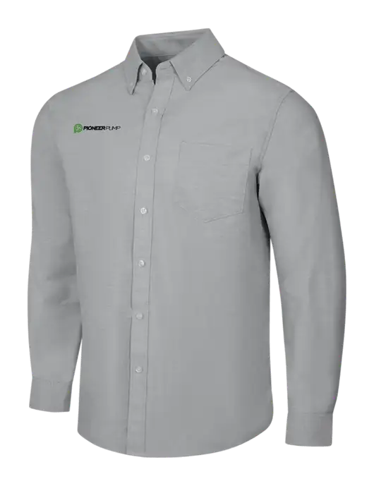 Light Grey SuperPro Oxford Shirt w/Pioneer Pump Logo