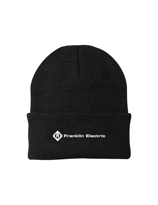 Black Knit Cap w/Franklin Electric Logo