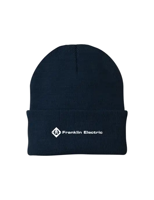Navy Knit Cap w/Franklin Electric Logo