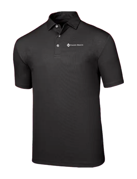 Callaway Birdseye Black Polo w/Franklin Electric Logo