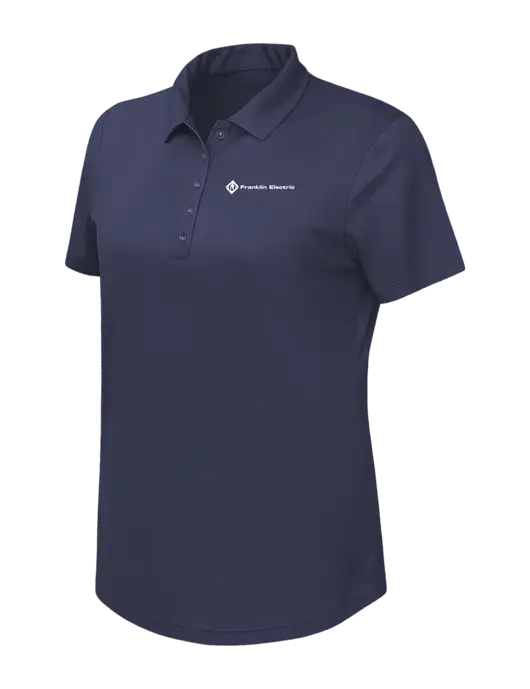 Callaway Womens Birdseye Navy Polo w/Franklin Electric Logo