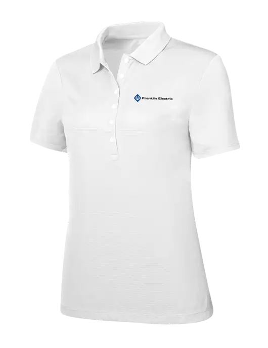 Callaway Womens Ottoman Bright White Polo w/Franklin Electric Logo