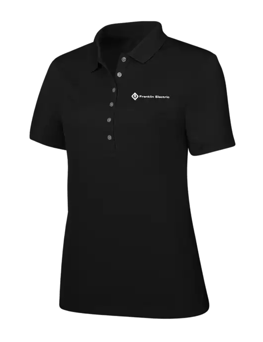 Callaway Womens Ottoman Black Polo w/Franklin Electric Logo