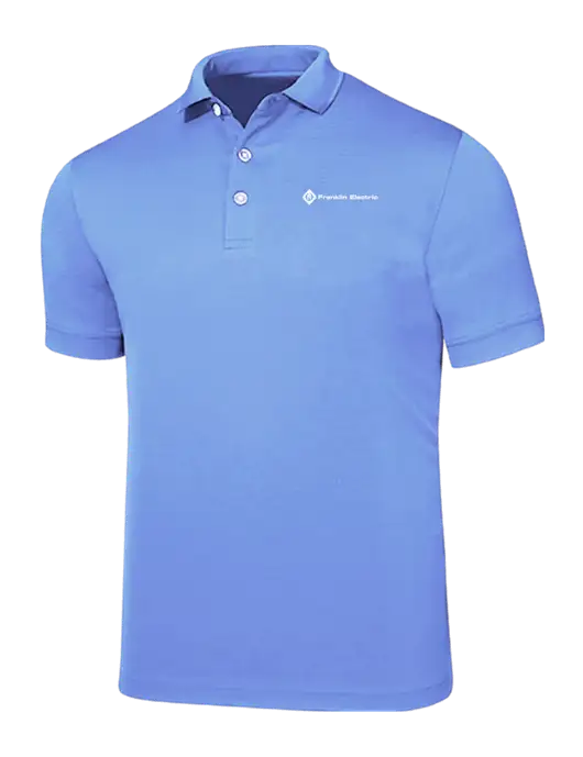 Callaway Ottoman Light Blue Polo w/Franklin Electric Logo