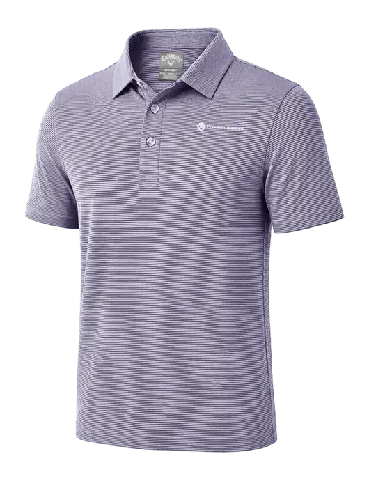 Callaway Navy Fine Line Stripe Polo w/Franklin Electric Logo