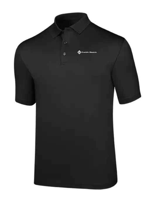 Callaway Opti-Dri Black Chev Polo w/Franklin Electric Logo