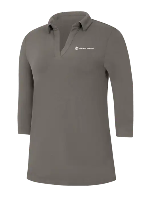 Womens Dark Grey Luxe Knit Tunic w/Franklin Electric Logo