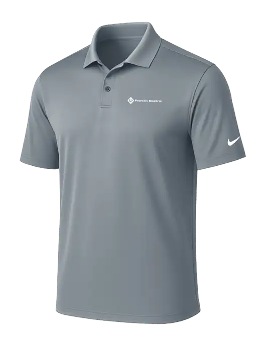 NIKE Medium Grey Victory Solid Polo w/Franklin Electric Logo