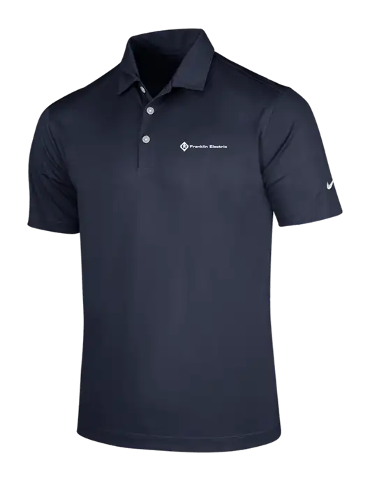 NIKE Dark Navy Dri-Fit Vertical Mesh Polo w/Franklin Electric Logo