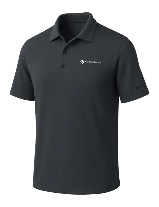 NIKE Dark Grey Dri-Fit Micro Pique Polo w/Franklin Electric Logo