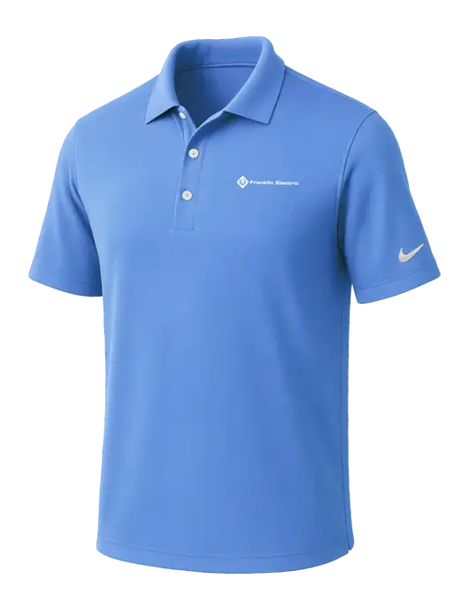NIKE Carolina Blue Dri-Fit Micro Pique Polo w/Franklin Electric Logo