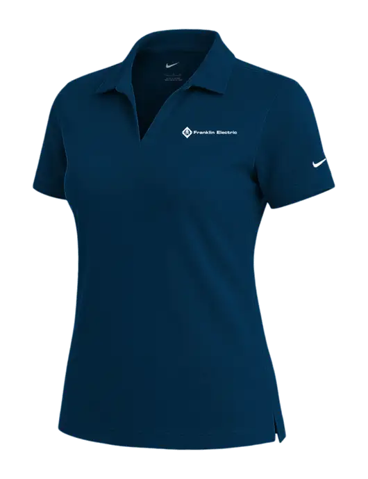 NIKE Navy Womens Dri-Fit Micro Pique Polo w/Franklin Electric Logo