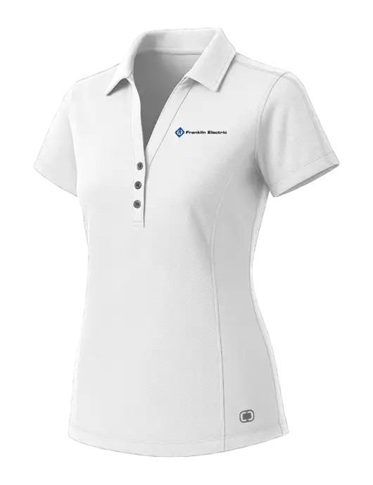 OGIO Womens White ONYX Polo w/Franklin Electric Logo