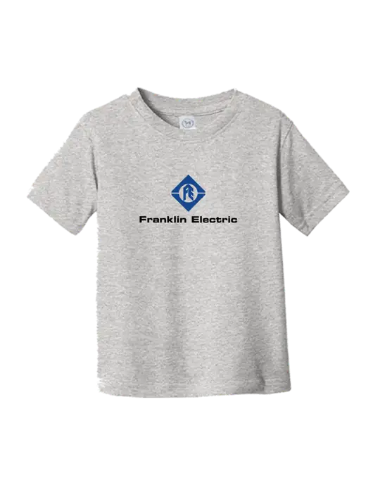Rabbit Skins Light Grey Heather Toddler Fine Jersey Tee w/Franklin Electric Logo