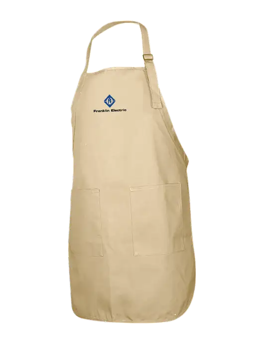Full-Length Stone Apron With Pockets w/Franklin Electric Logo