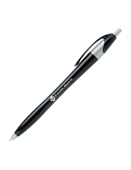 Novella Black/Silver Corporate Pen - Blue Ink w/Franklin Electric Logo