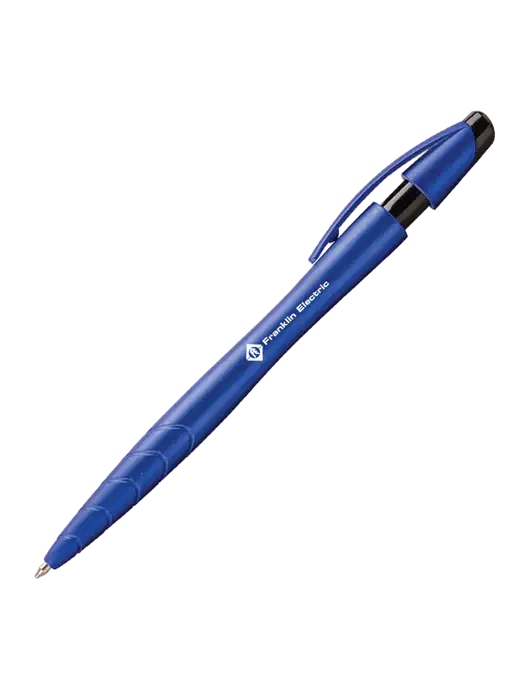 Awali Blue Metallic Pen - Black Ink w/Franklin Electric Logo