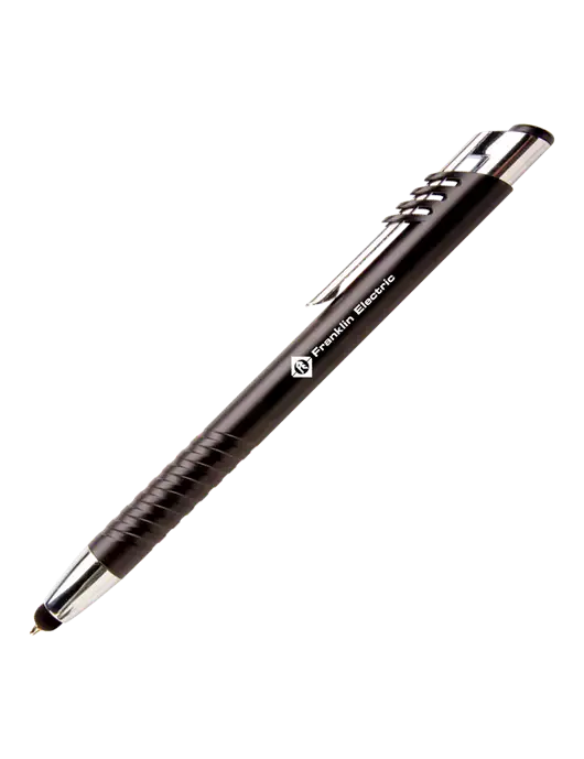 Schirhart Black Stylus Pen - Blue Ink w/Franklin Electric Logo