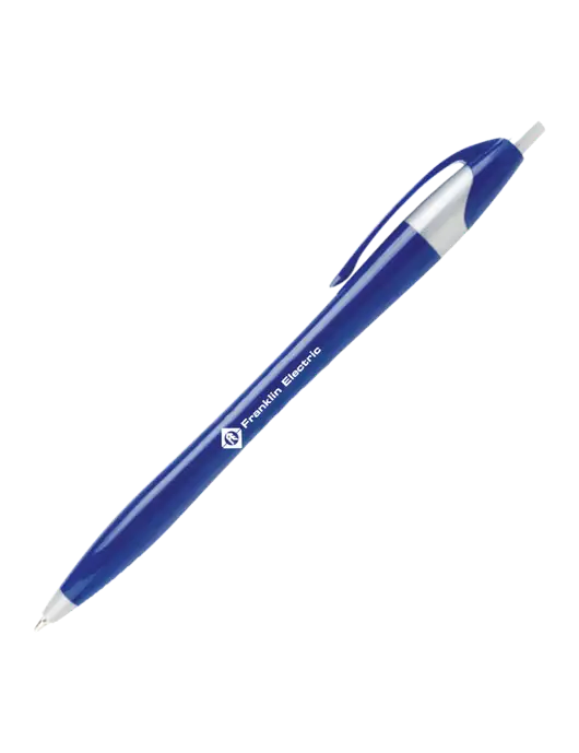 Novella Navy/Silver Corporate Pen- Blue Ink w/Franklin Electric Logo