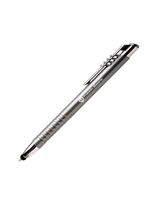 Schirhart Grey Stylus Pen - Blue Ink w/Franklin Electric Logo
