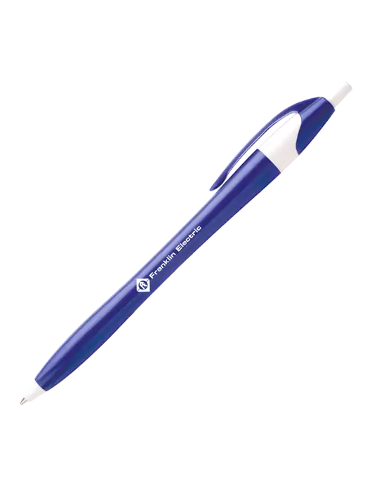 Novella Royal/White Executive Pen - Blue Ink w/Franklin Electric Logo
