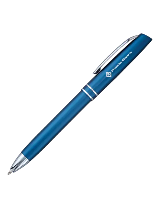 Blue Anguilla Black Ink Pen w/Franklin Electric Logo