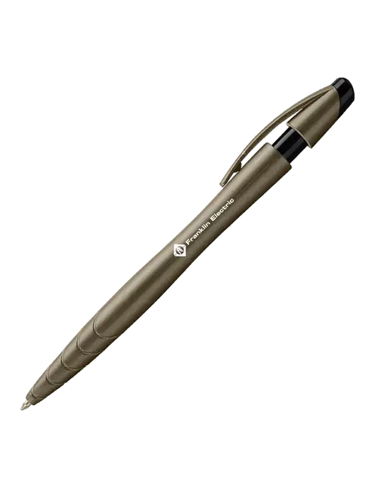 Awali Grey Metallic Pen - Black Ink w/Franklin Electric Logo