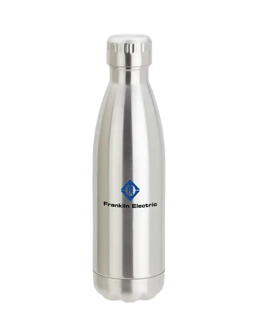 City Go Silver 17 oz Insulated Bottle w/Franklin Electric Logo