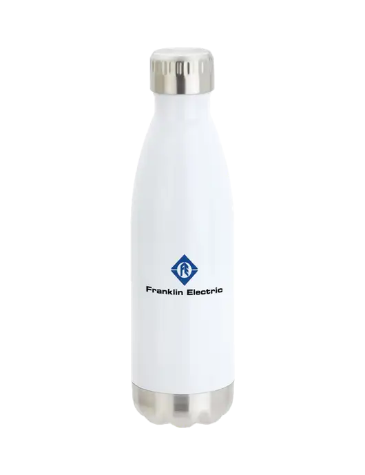 City Go White 17 oz Insulated Bottle w/Franklin Electric Logo