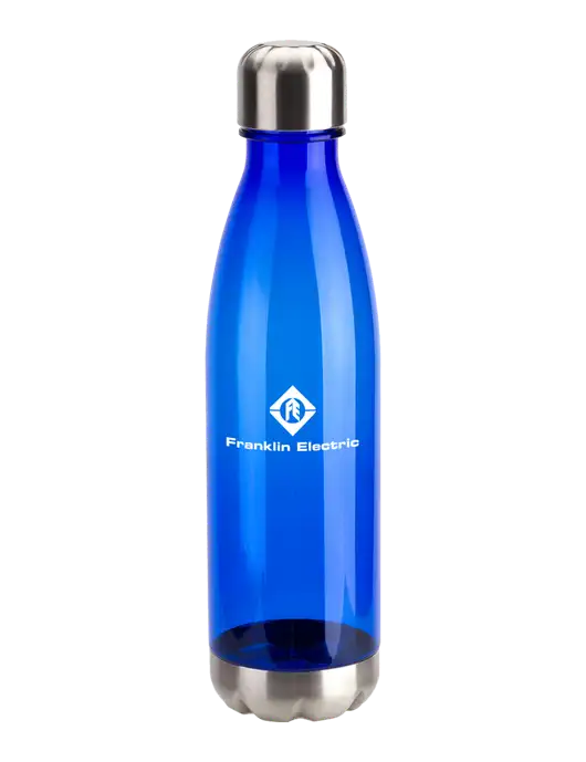Bayside Tritan Blue 25 oz Bottle with Stainless Base and Cap w/Franklin Electric Logo