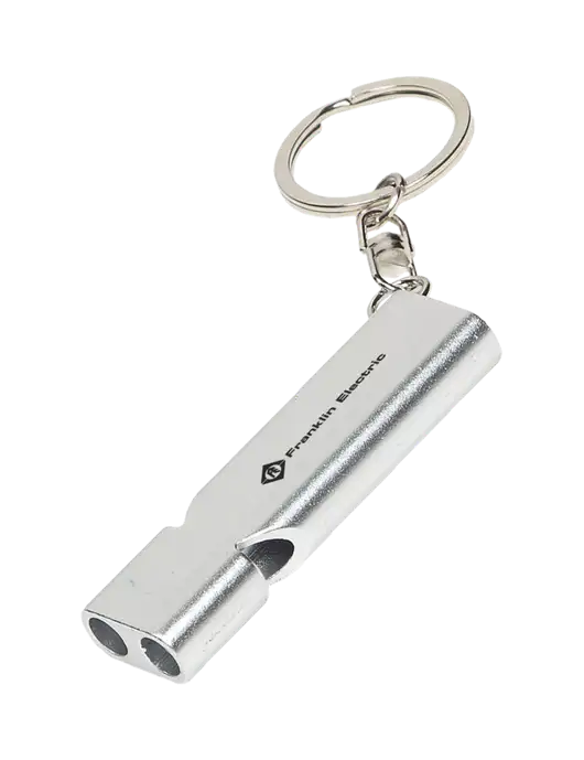 Quick Alert Silver Safety Whistle w/Franklin Electric Logo