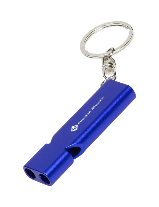 Quick Alert Blue Safety Whistle w/Franklin Electric Logo