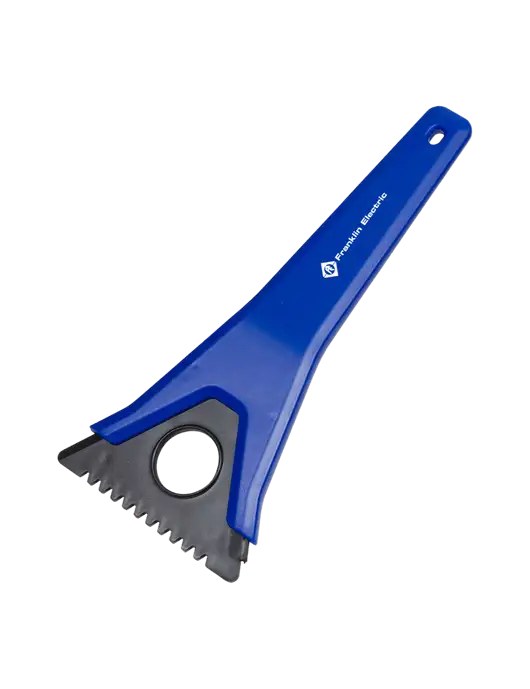 TriBlade Blue Windshield Scraper w/Franklin Electric Logo