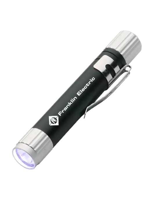 Black Aluminum LED Penlight w/Franklin Electric Logo