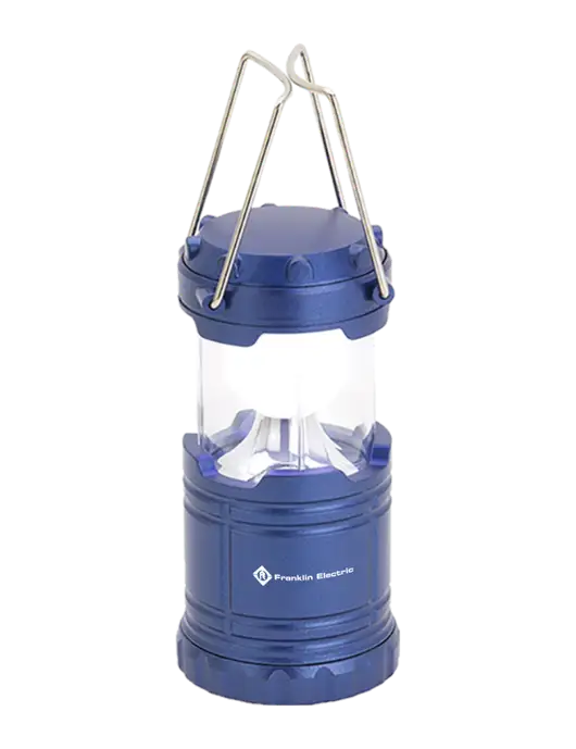 Blue Mini Retro Lantern w/Franklin Electric Logo