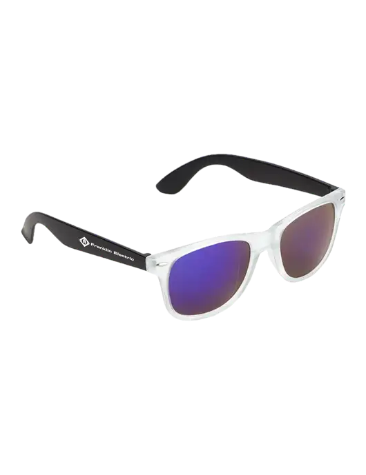 Key West Black Mirrored Sunglasses w/Franklin Electric Logo