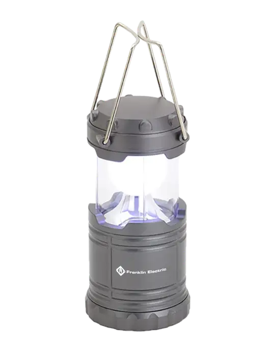 Gunmetal Mini Retro Lantern w/Franklin Electric Logo