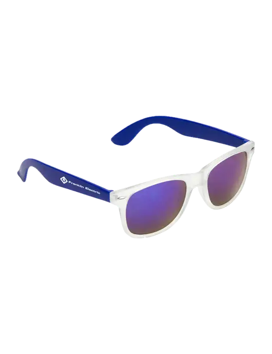 Key West Blue Mirrored Sunglasses w/Franklin Electric Logo