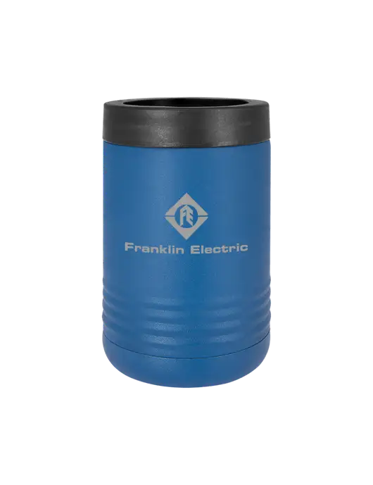 Polar Camel 12 oz Powder Coated Royal Blue Vacuum Insulated Beverage Holder w/Franklin Electric Logo