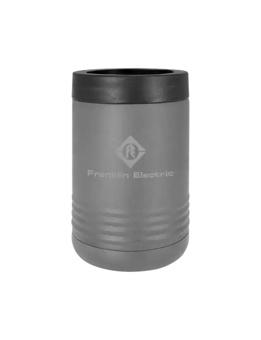 Polar Camel 12 oz Powder Coated Grey Vacuum Insulated Beverage Holder w/Franklin Electric Logo