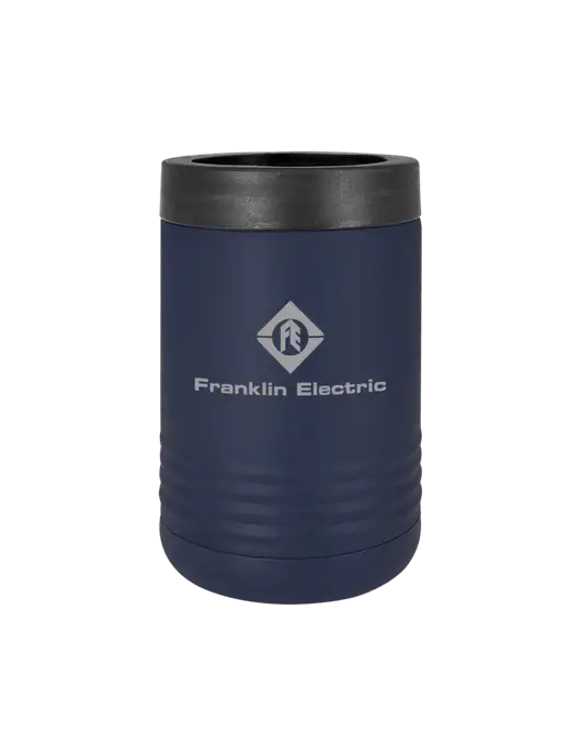 Polar Camel 12 oz Powder Coated Navy Vacuum Insulated Beverage Holder w/Franklin Electric Logo